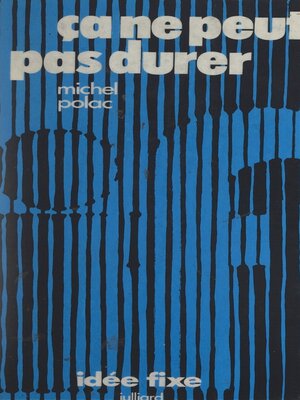 cover image of Ça ne peut pas durer